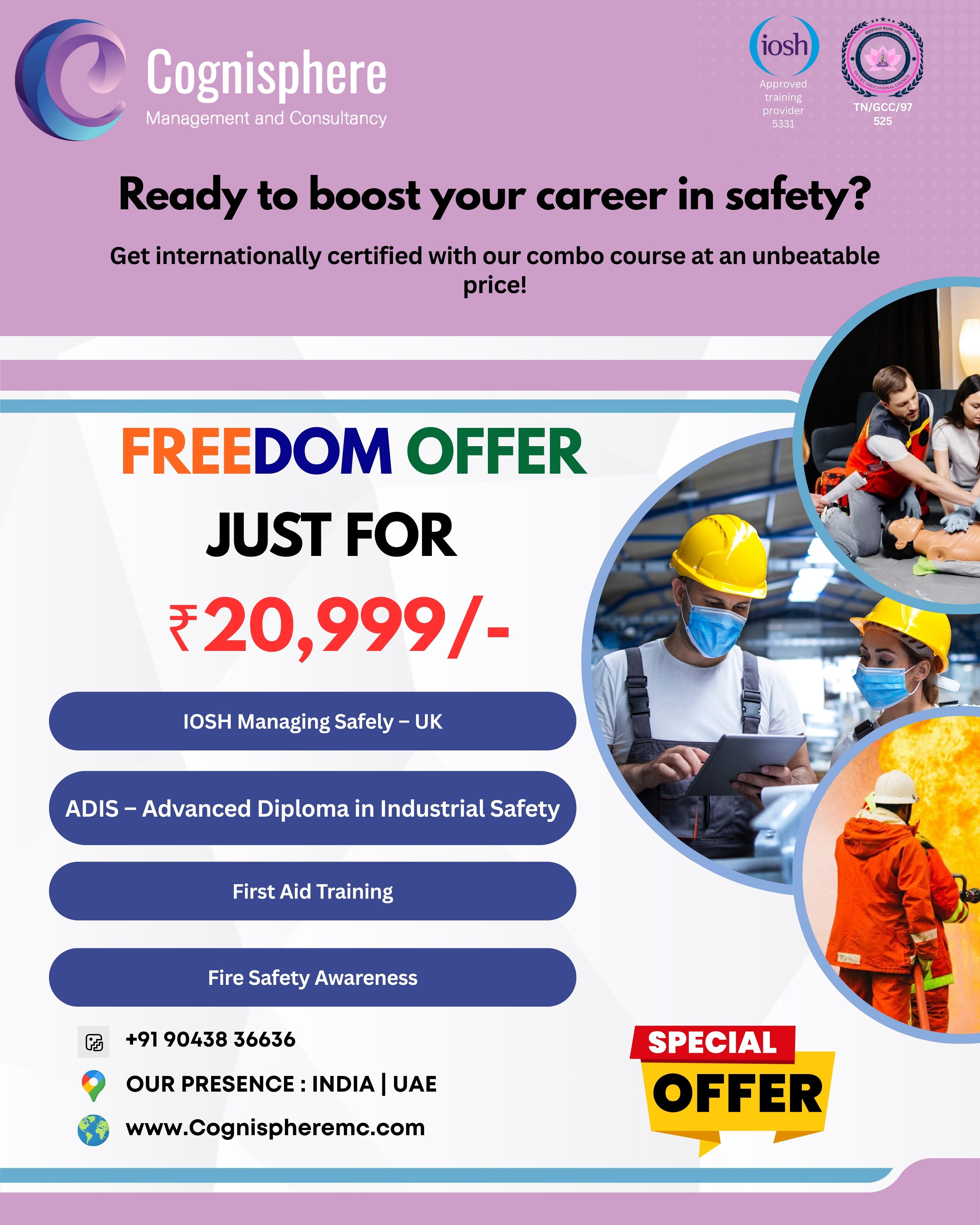 Original Cognisphere Freedom Pack safety course offer